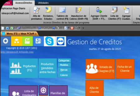 1)  Pago Diario  de Prestamos y Creditos